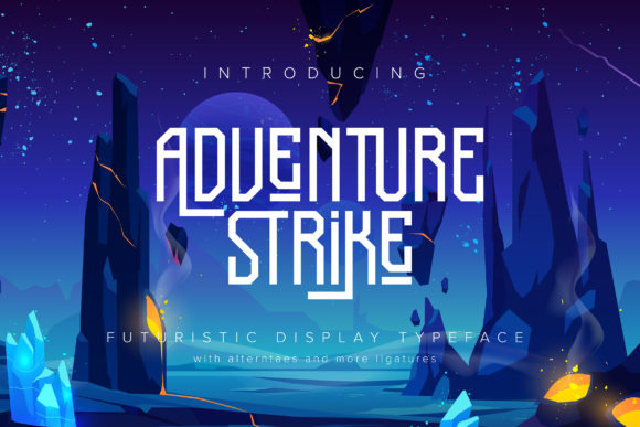 Adventure Strike: A Futuristic Font for Bold Campaigns