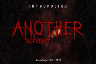 Another Scream Font for Creative Projects