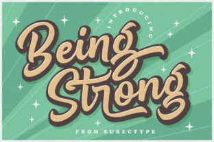 Being Strong Font Review