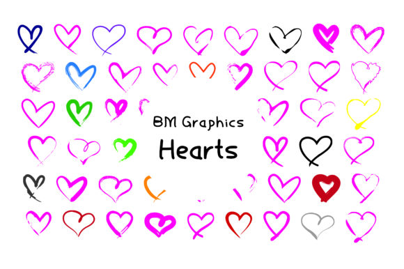 BM Graphics - Hearts Font