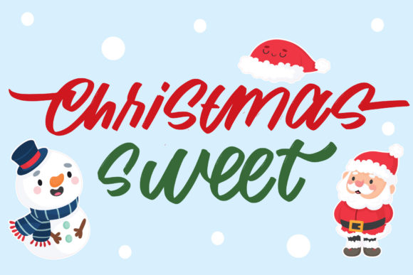Christmas Sweet Font for Web Design