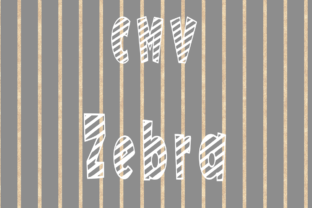 CMV Zebra Font
