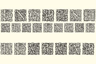 English Arabesque Revival 1900 Font