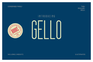 Gello Font: Modern Display Type