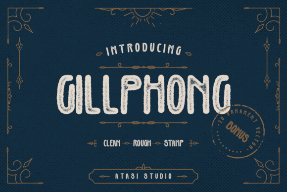 Gillphong: A Bold Display Typeface