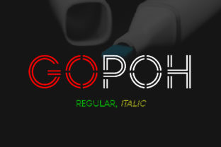 Gopoh: A Futuristic Font for Modern Design