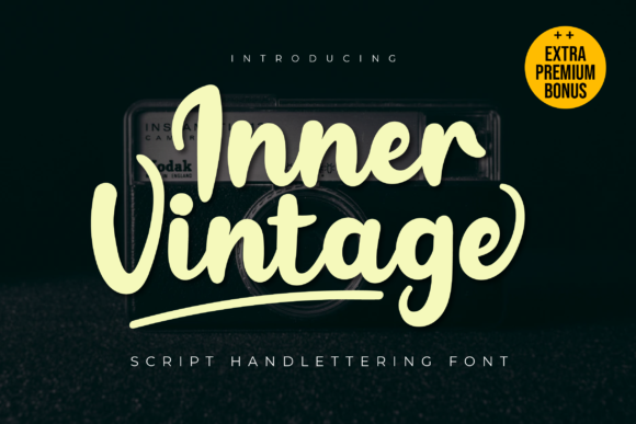 Inner Vintage Font for Creative Design