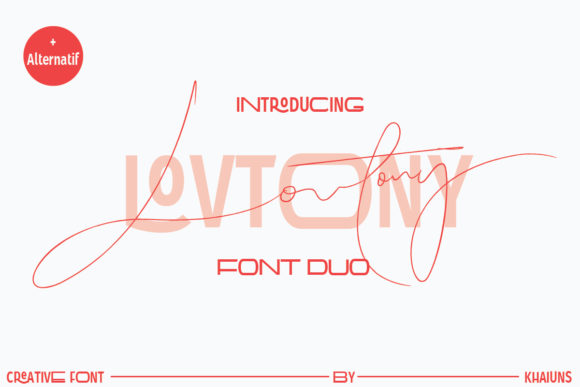 Lovtony Font: Elegant Script for Digital Design