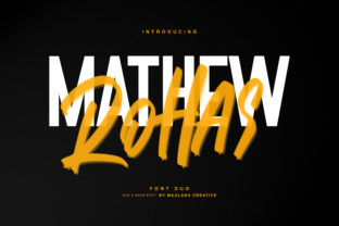 Mathew Rohas Brush Duo Font