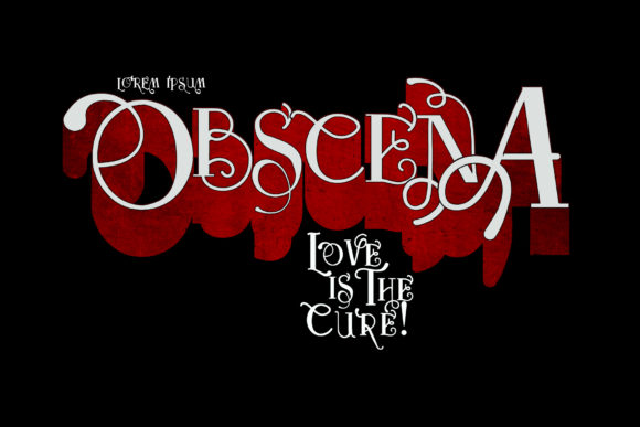 Obscena: A Bold Display Font