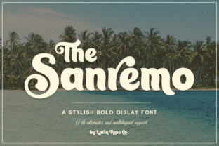 Sanremo Font for Creative Makers