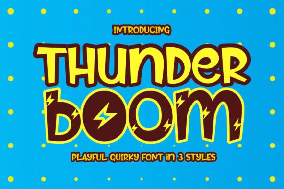 Thunder Boom Font for Creative Campaigns